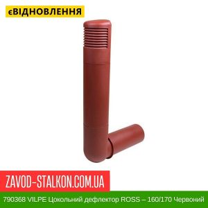 790368 VILPE Цокольний дефлектор ROSS – 160/170 Червоний