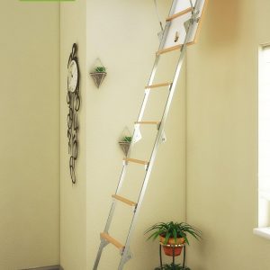 Сходи Драбина для горища BUKWOOD Metal Mini Eco – 100*70*265