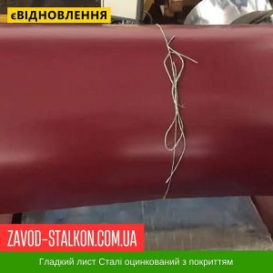 RAL 3005 –  0,70 – Рулонна сталь Mittal SEAH Корея – гладкий лист з полімерним покриттям