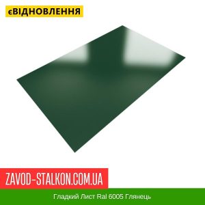 Гладкий Лист 0,45 В’єтнам DAIDONG Ral 6005 Глянець 1250*2000