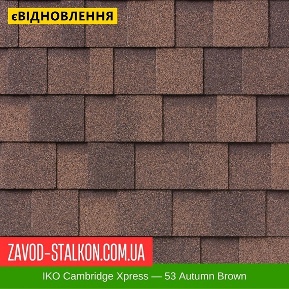 ціна IKO Cambridge Xpress: 53 Autumn Brown - ламінована Бітумна черепиця Вінниця