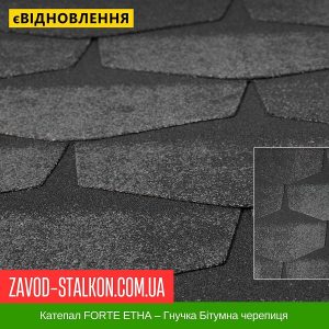 Катепал FORTE ЕТНА – Гнучка Бітумна черепиця