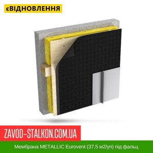 Мембрана METALLIC Eurovent (37,5 м2/уп) під фальцеву покрівлю