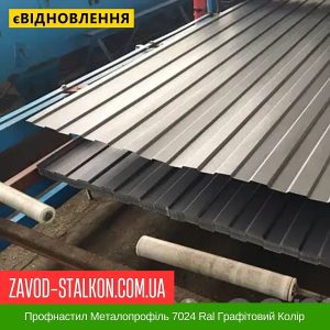 Профнастил Металопрофіль 7024 Ral Графітовий Колір