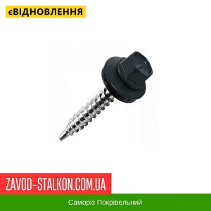 Саморіз Покрівельний по дереву 4,8*35 мм – RAL 7024