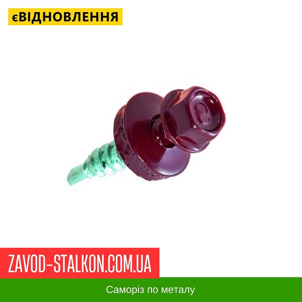ціна Саморіз по Металу 4,8*19 - RAL 3005 Вінниця