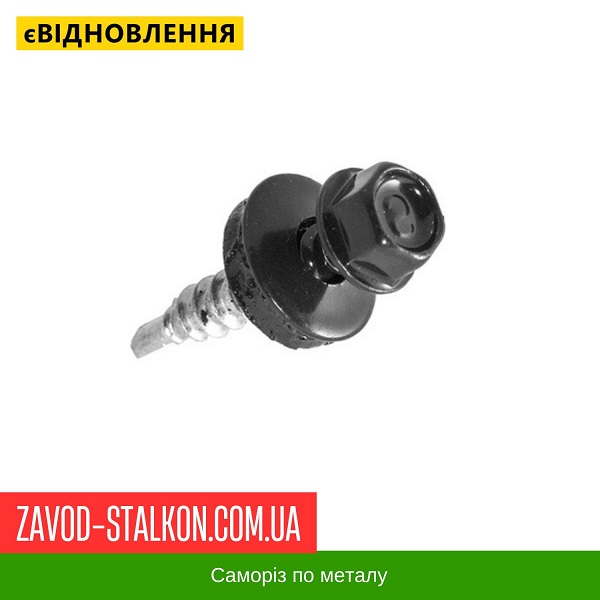 ціна Саморіз по Металу 4,8*19 мм - RAL 7016 Вінниця
