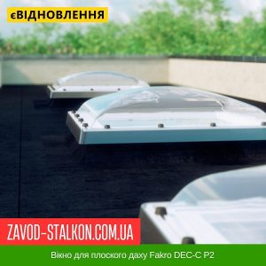 Вікно для плоского даху Fakro DEC-C P2 – 100*100